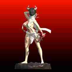 Naked Bull-Headed Woman