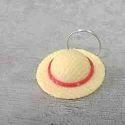 One Piece - Mugiwara Hat Keychain (3D version in two colors)
