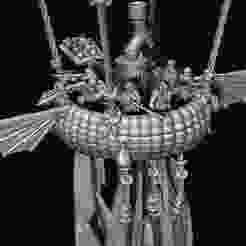 Parts and Bases for War Balloon