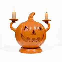 Pumpkin candlestick