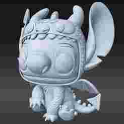 STICH IN DRAGON PAJAMAS