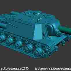SU-203 Soviet experimental heavy SPA 1:100