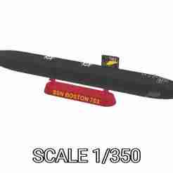 SUBMARINE USS BOSTON SSN 703 - 1/350 High Quality