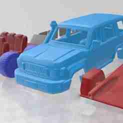 Toyota Land Cruiser 70 GXL – STL SUV/Truck Model with Separate Parts