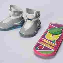 Back to the future Nike Sneakers Air MAG & HOVER BOARD made by ATOM 3D printer