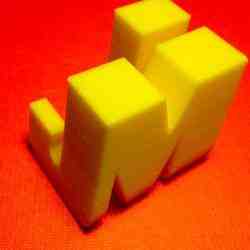James Madison University 3D cube and logo letters