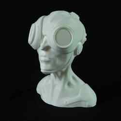 The Armoured Baron Pilot Bust
