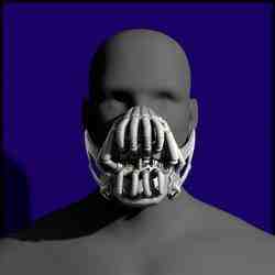 Bane Mask 3D Model - Dark Knight Rises Cosplay Prop
