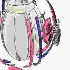 STADE FRANCAIS rugby ball vase mode