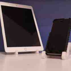 iPad and iPhone stand (wireframe style)