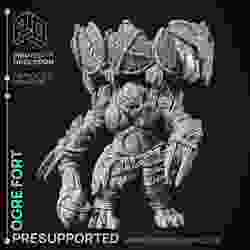 Ogre Fort - Armoured Mount - PRESUPPORTED - 32mm scale