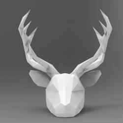 deer poligonal mask