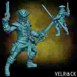 Male Darkheart Hunter with Rapier and Pistol (PRESUPPORTED)
