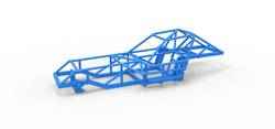 Dirt Modified stok arabasının şasisi Ölçek 1:25