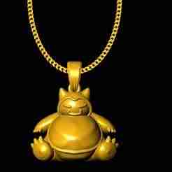 Snorlax pokemon pendant charm
