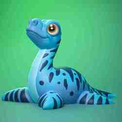 SEVIMLI PLESIOSAURUS (YERINDE BASKI)