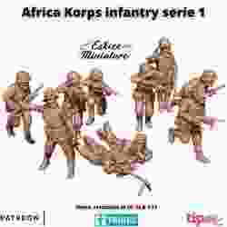 Africa Korps infantry serie 1 - 28mm