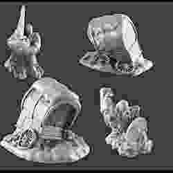 Snowy Broken Wagon and Frozen Adventurers [Support-free]