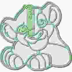 Simba cookie cutter